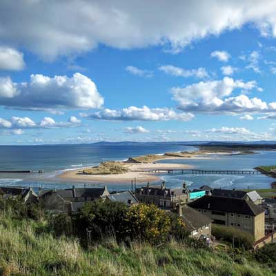 View of Lossiemouth West Beach